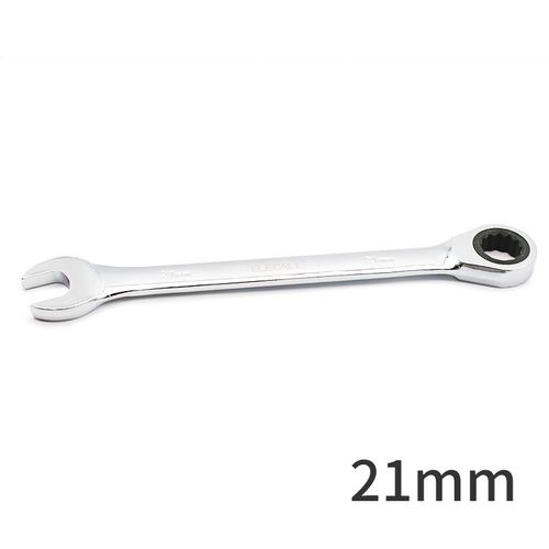 伊莱科 (elecall)固定头棘轮扳手 21mm 快速开口两用梅花扳手自动扳手