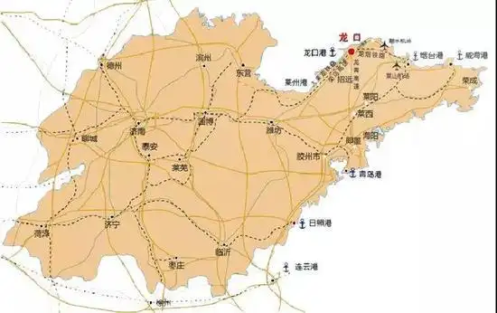 龙口区位地图(来源:龙口市人民政府网站)
