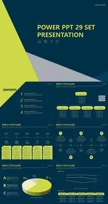 简约大气图表插图矢量图类型通用ppt模板