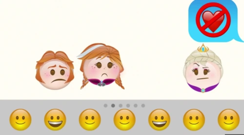 "frozen" as told by emoji