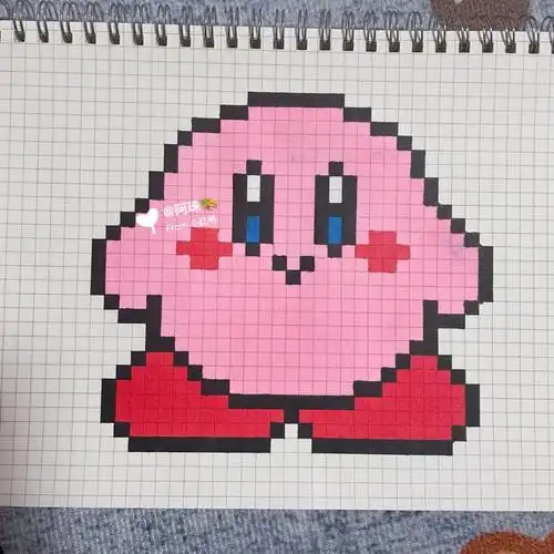 像素画临摹95星之卡比