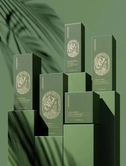 绿色系护肤品包装设计化妆品品牌设计