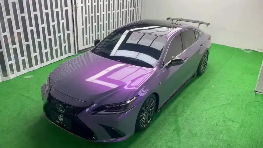 茂名米图车身改色膜 #雷克萨斯es #隐形车衣 #双色灰魅紫