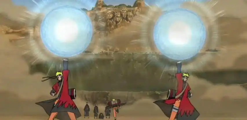 而大玉螺旋丸是一个超大的螺旋丸,破坏力极强,也是鸣人自创的忍术