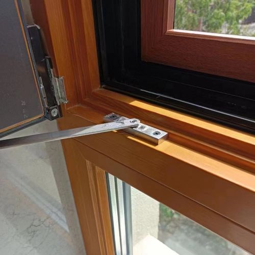 铝包木风撑定位器实木门窗撑杆平开窗固定器平开门限位器铝合金