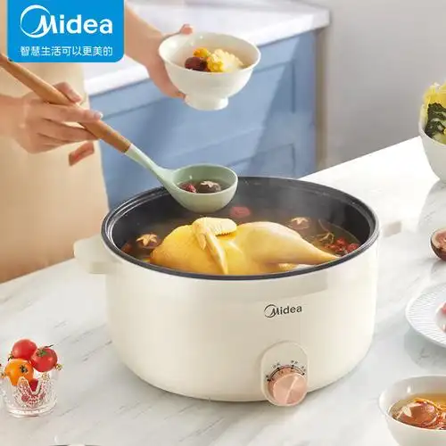 适用美的hge3010电火锅6l家用多功能电煮锅电热锅不粘电炒锅礼品