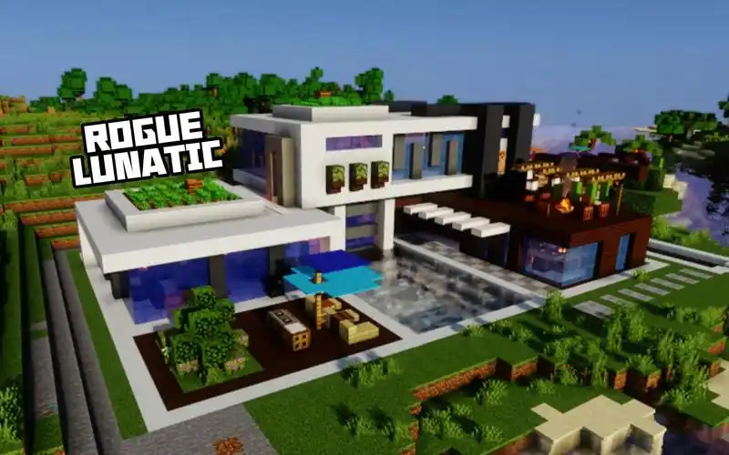 我的世界建筑 - 现代海景别墅【建筑展示】