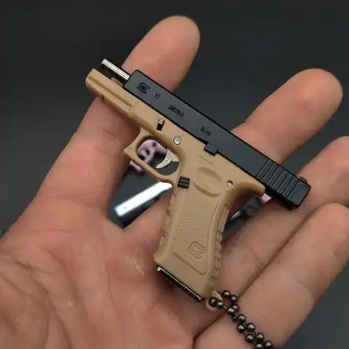 格洛克17迷你微缩小13模型枪仿真玩具手抢钥匙扣不可发射和抛壳预售全