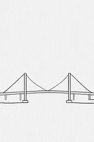 🌉港珠澳大桥简笔画🎨