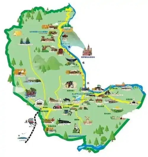 萝北县重点景区萝北县文化场馆萝北县精品旅游线路生态界江旅游线