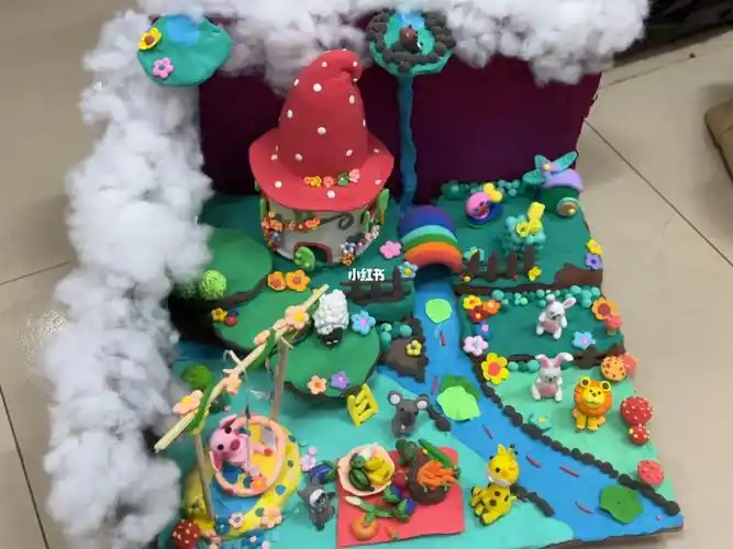 超轻粘土作品动物乐园