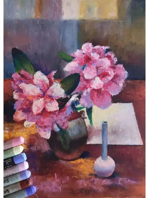 油画棒花卉静物临摹