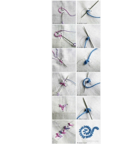 简单手工刺绣的绣法 包括树叶和中国风花纹