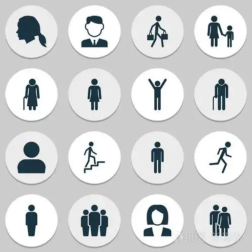 此外包括符号如奶奶,孩子,爬