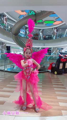 泳装走秀儿童模特比基尼比赛礼服童拖尾创意翅膀泳衣裤