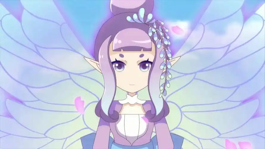 《小花仙》中紫藤花精灵王御姬的4种形态,颜值不是安琪儿女神