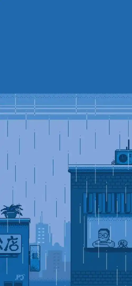 满屏的像素风动漫壁纸你会喜欢麽