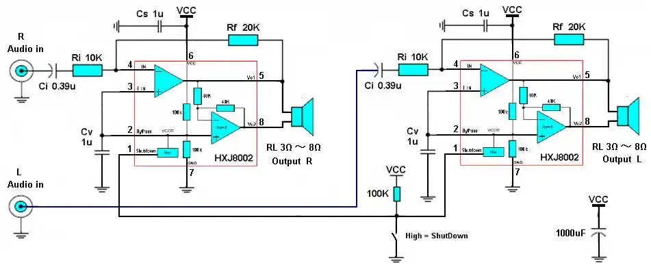 8002b功放电路图