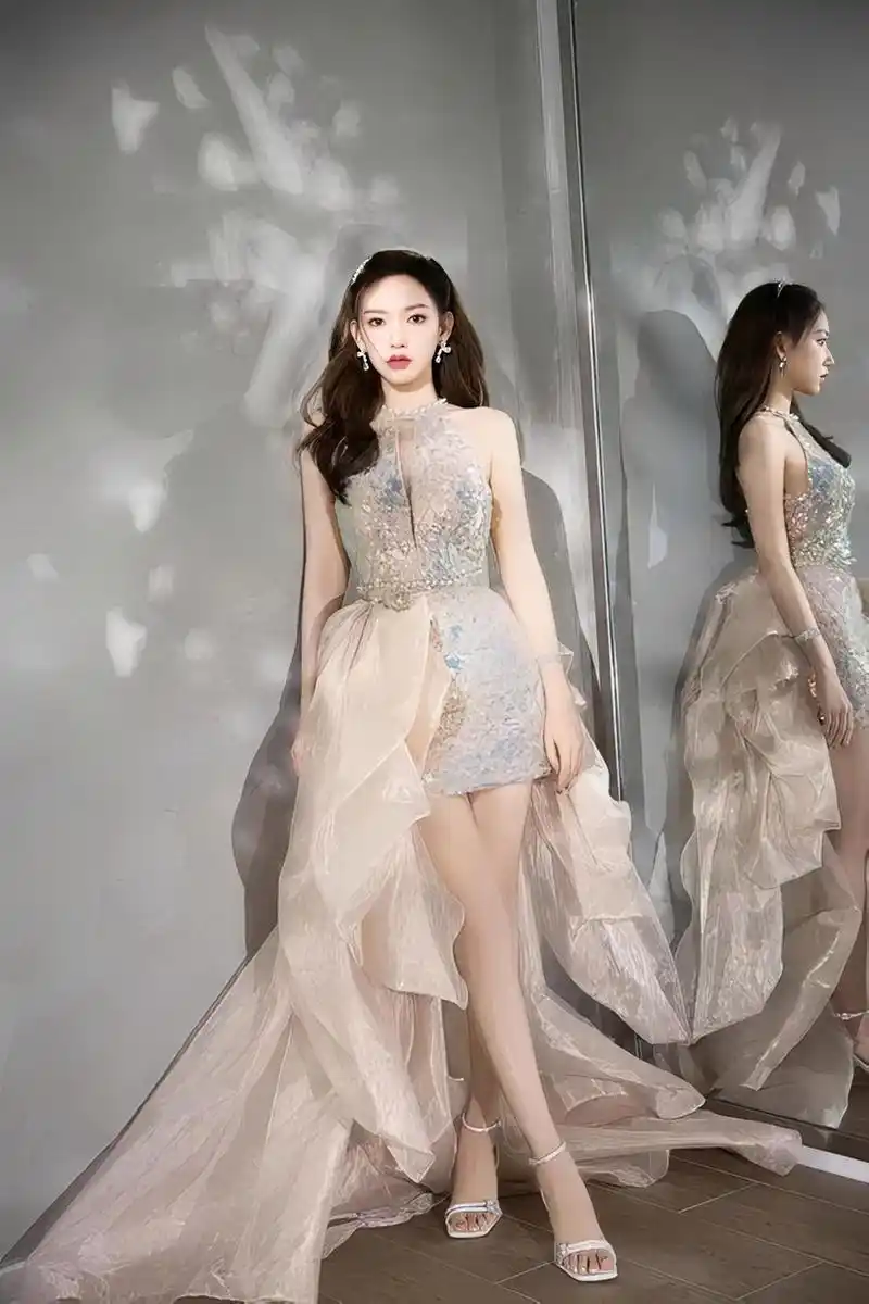 程潇婚纱礼服写真,好美好美