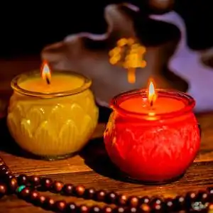 24小时平口莲花酥油灯供佛灯家用佛灯酥油蜡烛长明灯无烟佛前供灯