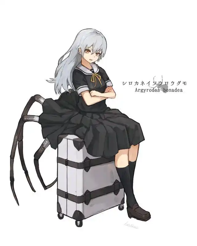 蜘蛛也能变成美少女这位画师口味太硬核但仔细一看还挺可爱