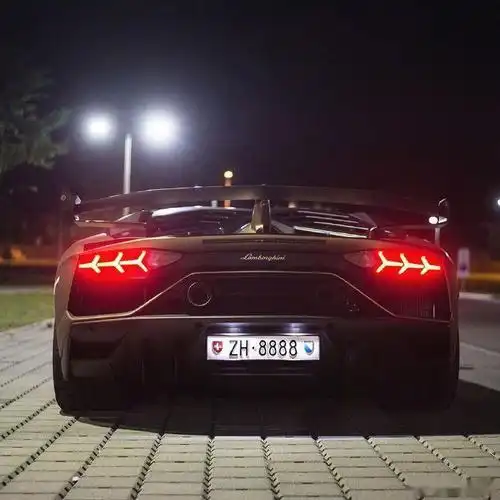 兰博基尼svj黑色魅影!