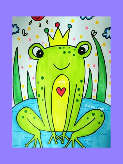 青蛙王子儿童画