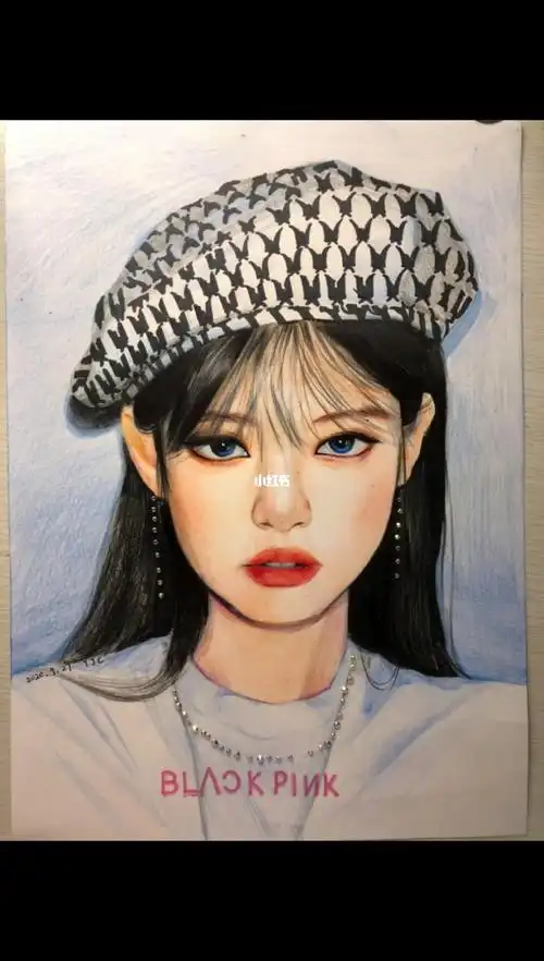 jennie彩铅手绘