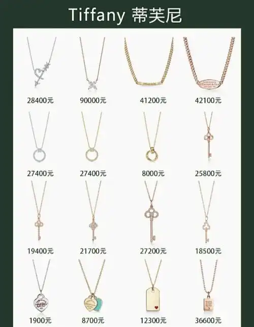 八大奢侈品品牌项链合集