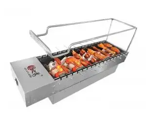 很久以前烧烤炉,火山石电烧烤炉,自动旋转烧烤炉,无烟烧烤炉 串越时光