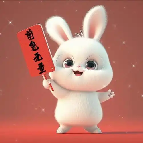 爆可爱的红红火火兔年3d兔子头像_网易订阅