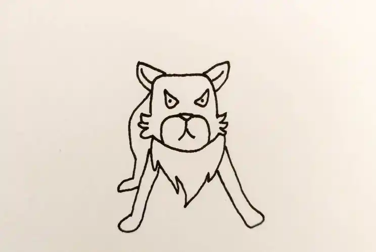 狼简笔画 狼简笔画凶残霸气