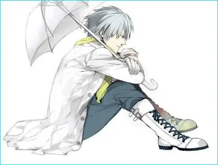 求动漫男生侧身盘腿图 要清晰帅气的!多来几张