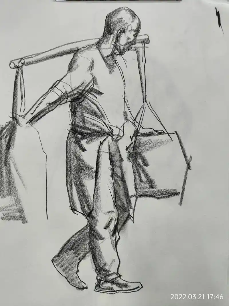 速写 #速写人物 #速写教学 #美术生 几张快写 - 抖音