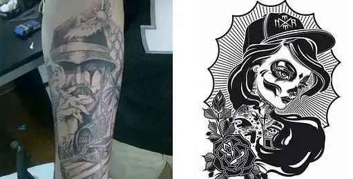 欧美西海岸匪帮纹身风格,也许你会爱上它