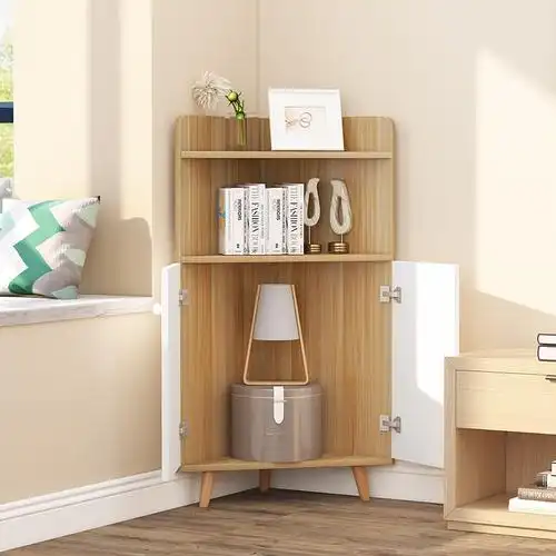 转角柜墙角柜拐角三角柜酒柜现代简约置物架客厅餐厅储物橱柜靠墙