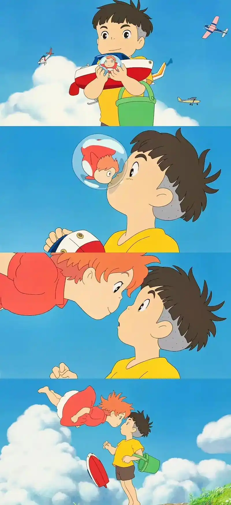 波妞永远爱宗介 #壁纸潮图  #壁纸 #波妞 #宗介  原图 - 抖音