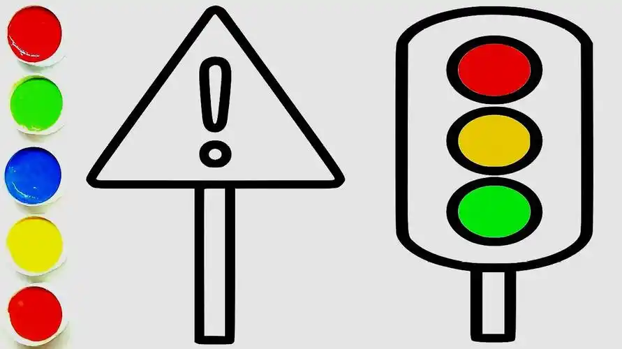 红绿灯怎么画?