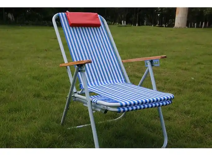 暖暖小窝尼龙沙滩椅折叠椅躺椅睡椅午休经济型红钻王躺椅休闲椅靠椅睡