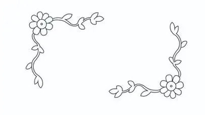 手抄报花边图案大全 - 简单简笔画