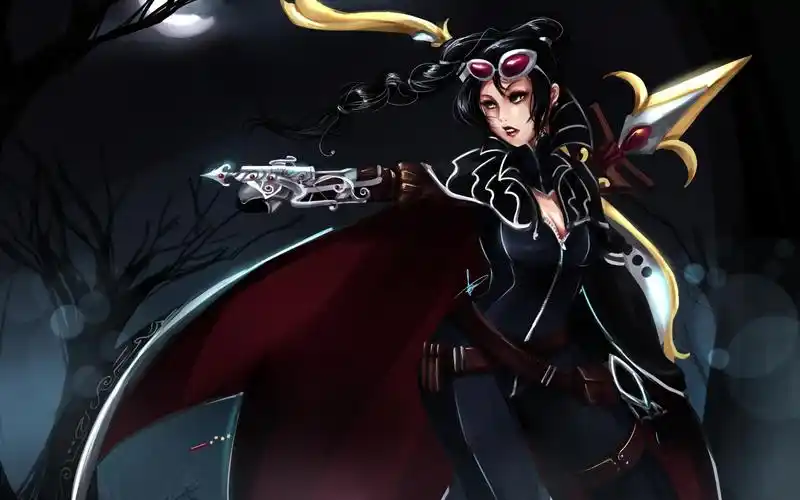 薇恩炫酷图片_英雄暗夜猎手薇恩
