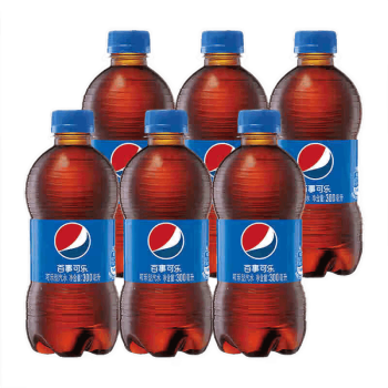 百事可乐300ml小瓶装原味碳酸饮料夏季水饮汽水百事可乐300ml6瓶
