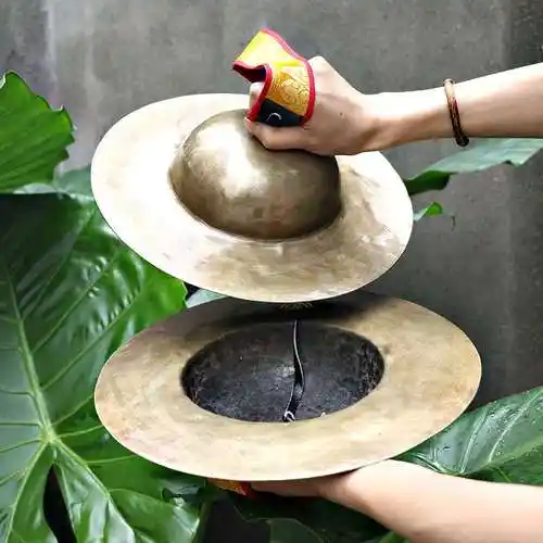 高档尼泊尔手工铜嚓大镲成人碰铃打击乐器铙钹法事大钹