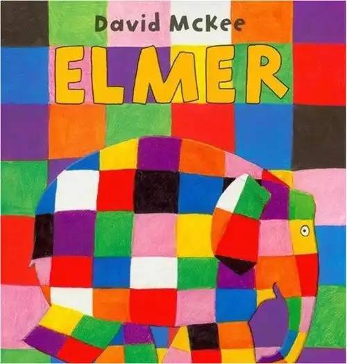 分享大师中英绘本花格子大象艾玛elmer