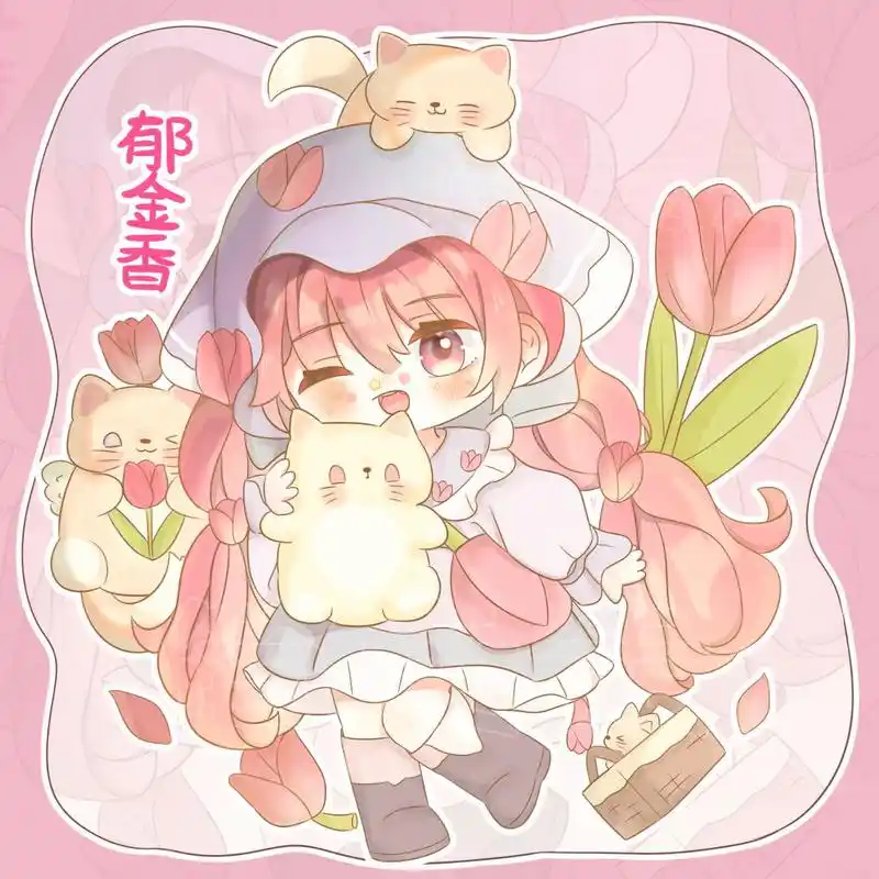 原创q版|花卉拟人合集(6张) 大家好哇~我是简走走~花卉拟人练习小系列