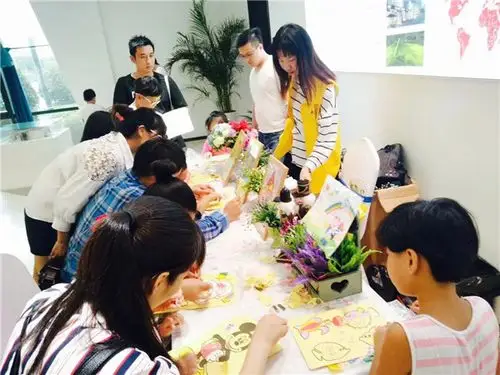 沙画diy亲子活动现场,儿童手工diy店的分享(图)