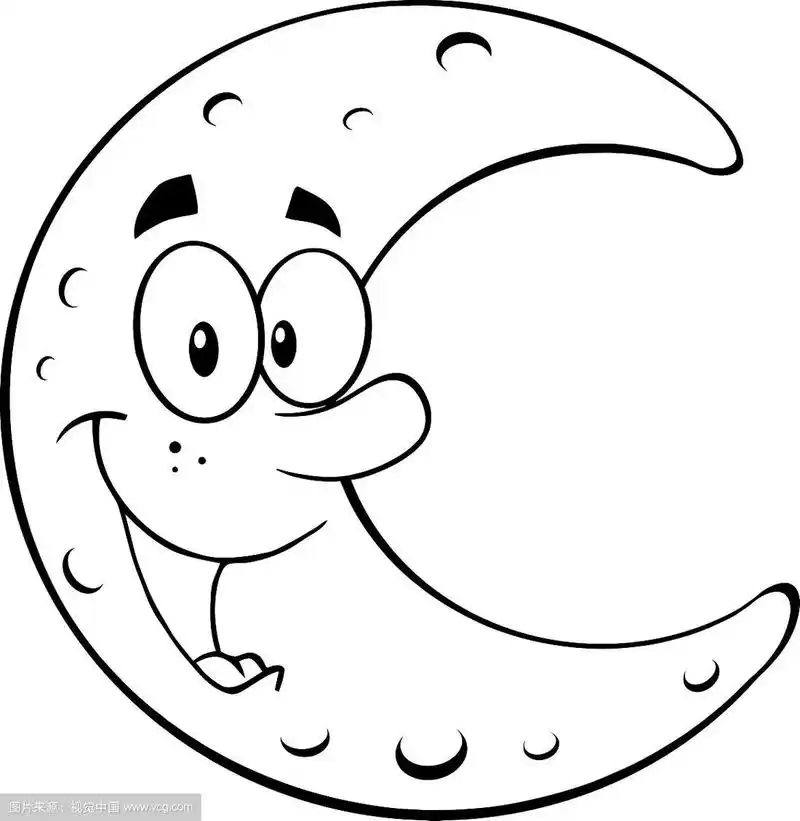 快乐的卡通月球