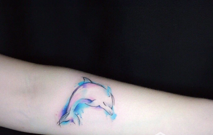 海豚纹身图案大全海豚纹身有什么寓意15