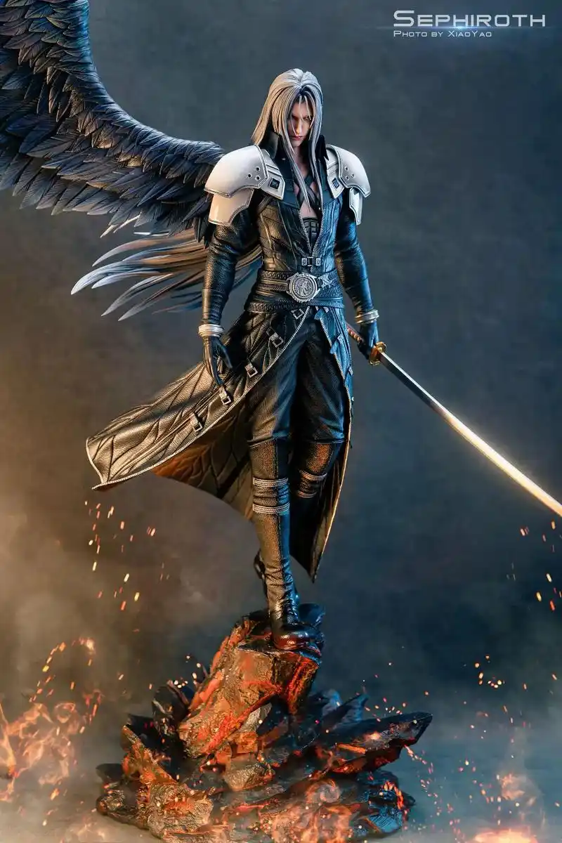 萨菲罗斯 片翼天使#最终幻想 #高清动漫壁纸#雕像手办  - 抖音