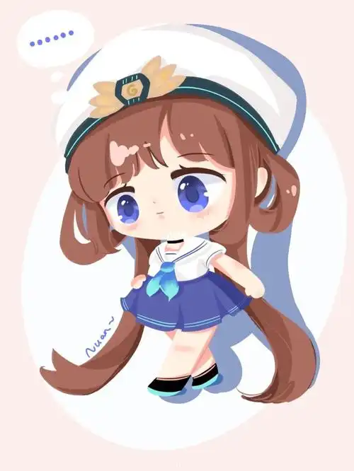 水手服少女原创q版人物